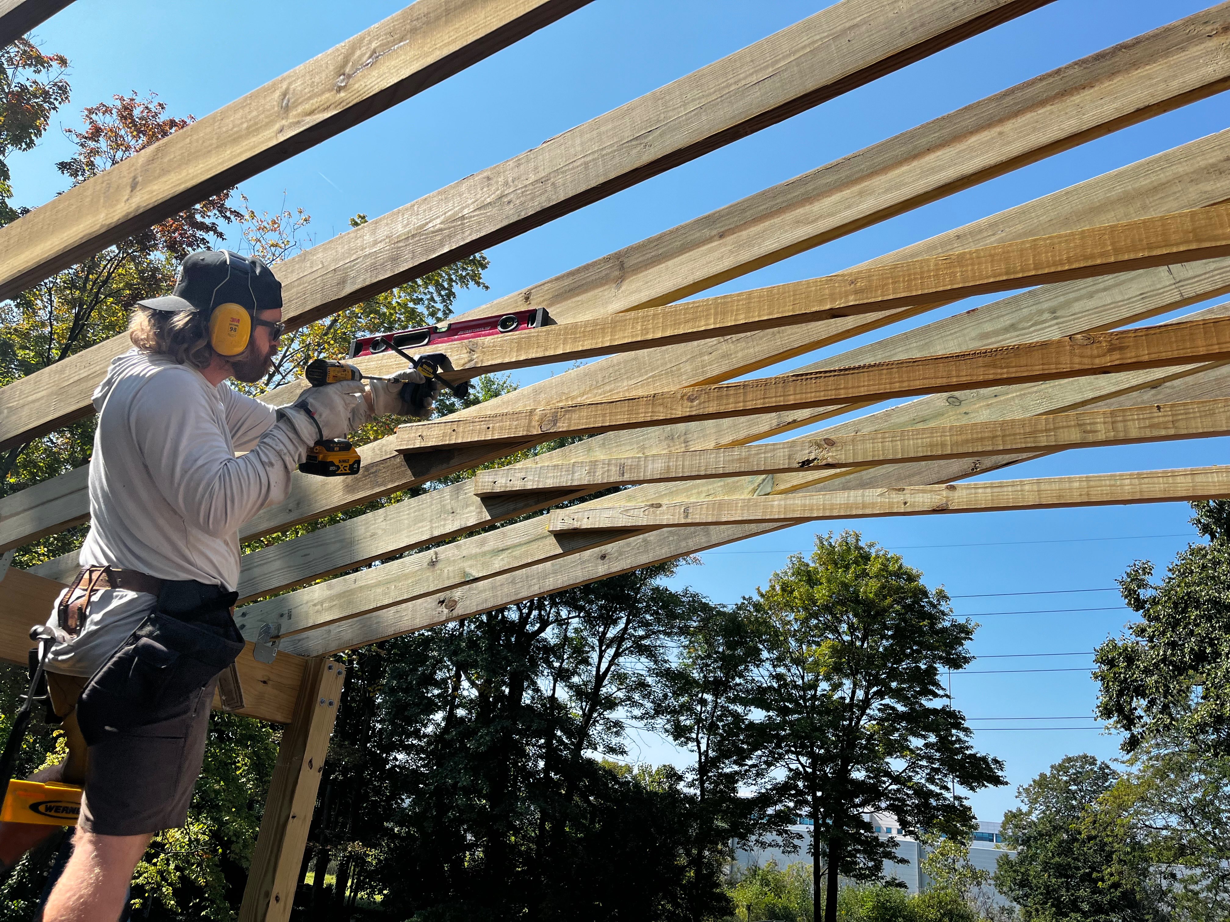 Custom Gazebo Construction - Before